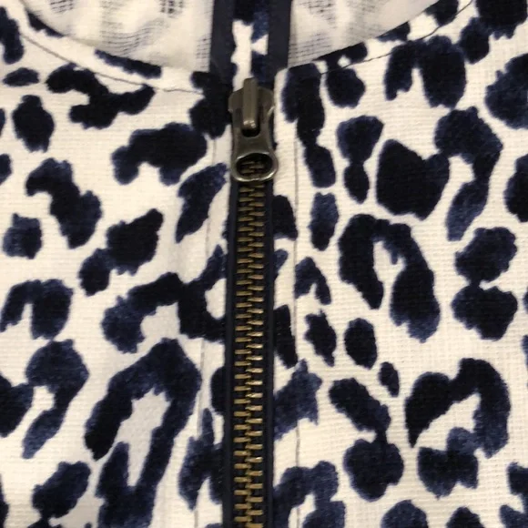 J. Crew leopard print zip front jacket - Picture 3 of 8